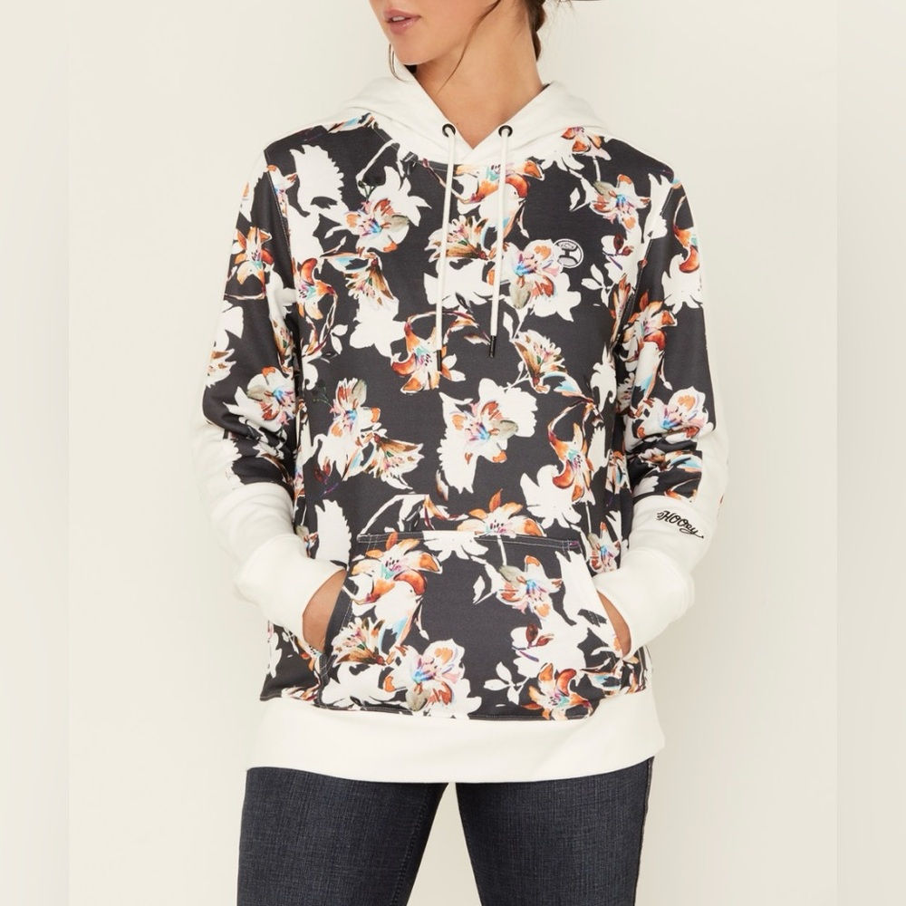 Hooey Floral Contrast Hoodie